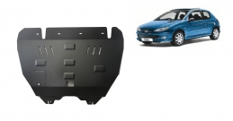 Steel sump guard for Peugeot 206