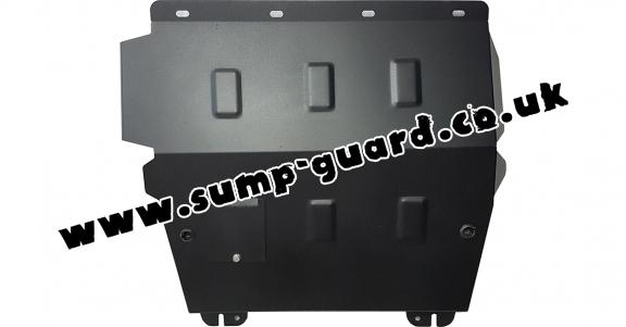 Steel sump guard for the protection of the engine and the gearbox for VW Polo 6n2