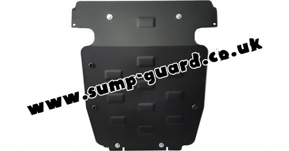 Steel sump guard for Porsche Cayenne