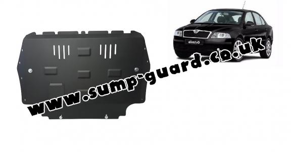 Steel sump guard for Skoda Octavia 2