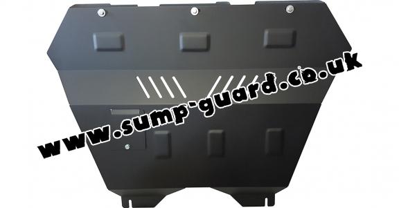 Steel sump guard for the protection of the engine and the gearbox for Peugeot Expert