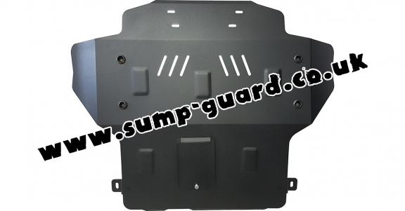 Steel sump guard for Vauxhall Vectra A