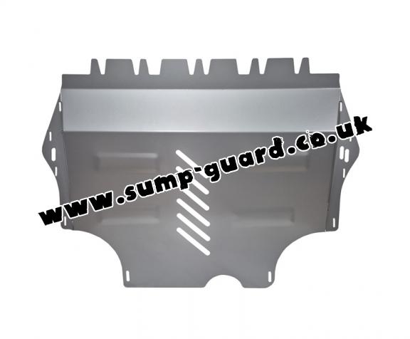 Aluminum sump guard for Volkswagen New Beetle
