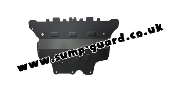 Steel sump guard for the protection of the engine and the gearbox for VW Golf 7 - automatic gearbox