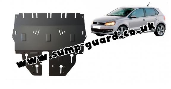 Steel sump guard for VW Polo