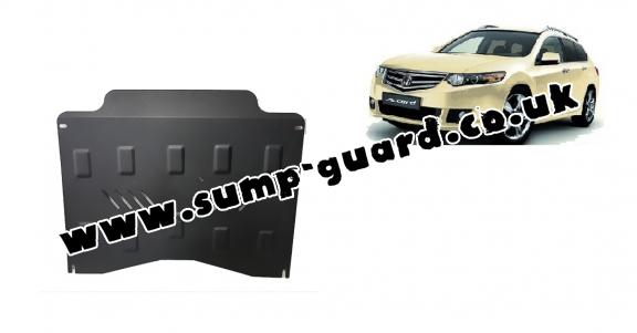 Steel sump guard for the protection of the engine and the gearbox for Honda Accord