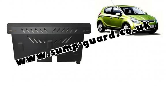 Steel sump guard for the protection of the engine and the gearbox for Hyundai i 20