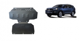 Steel sump guard for the protection of the engine and the radiator for Kia Sorento