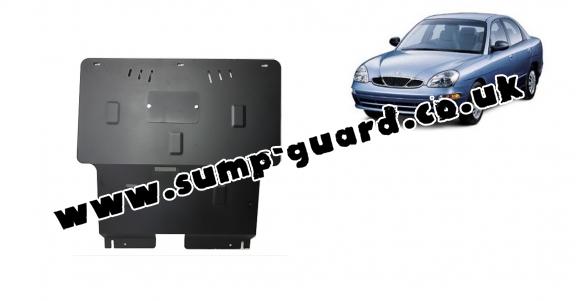 Steel sump guard for Daewoo Nubira