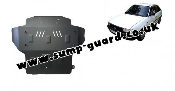 Steel sump guard for Vauxhall Astra F