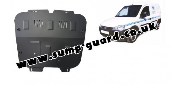 Steel sump guard for Vauxhall Combo