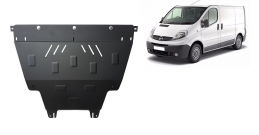 Steel sump guard for Vauxhall Vivaro