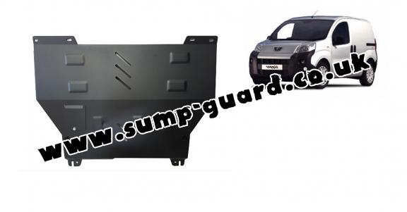 Steel sump guard for Peugeot Bipper