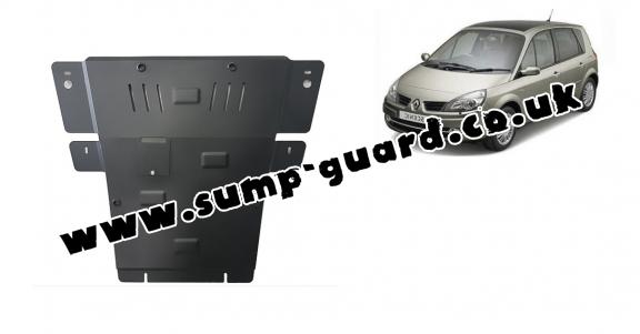 Steel sump guard for Renault Scenic