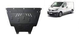 Steel sump guard for Renault Trafic