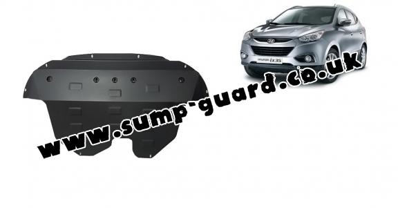 Steel sump guard for Hyundai IX35