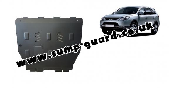 Steel sump guard for Hyundai ix55