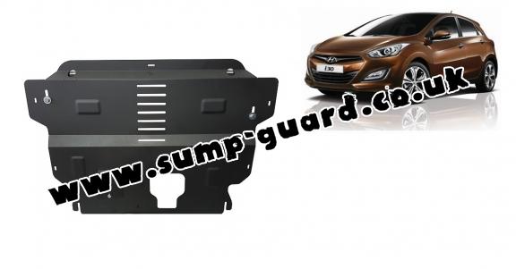 Steel sump guard for Hyundai i30