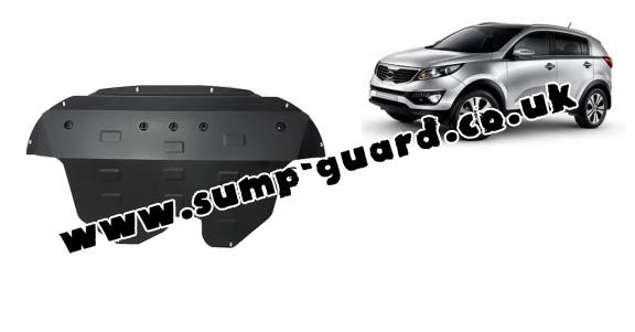 Steel sump guard for Kia Sportage