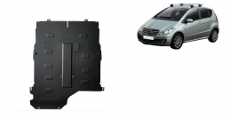 Steel sump guard for the protection of the engine, gearbox and differential for Mercedes A-Class
