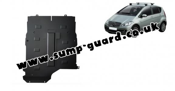 Steel sump guard for the protection of the engine, gearbox and differential for Mercedes A-Class