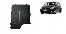 Steel sump guard for the protection of the engine and gearbox for Mercedes B-Class