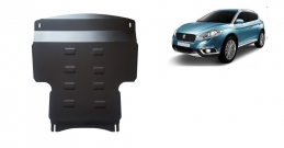 Steel sump guard for the protection of the engine and the gearbox for Suzuki S-Cross