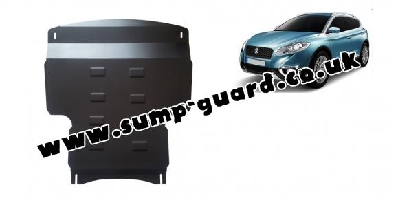 Steel sump guard for the protection of the engine and the gearbox for Suzuki S-Cross