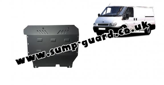 Steel sump guard for the protection of the engine and the gearbox for Ford Transit - FWD