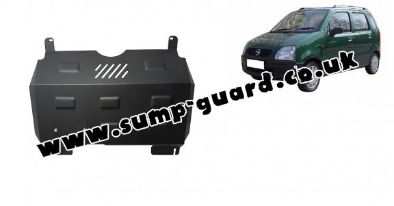 Steel sump guard for Vauxhall Agila (H00)