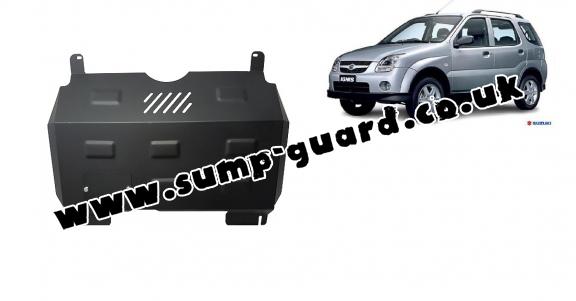 Steel sump guard for the protection of the engine and the gearbox for Suzuki Ignis