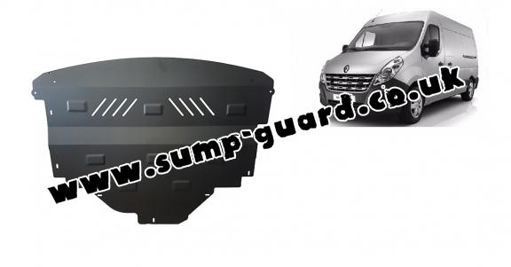 Steel sump guard for Renault Master 3