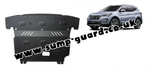 Steel sump guard for Hyundai Santa Fe