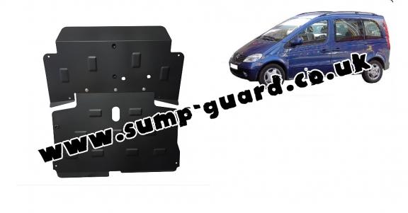 Steel sump guard for the protection of the engine and the gearbox for Mercedes Vaneo W414
