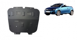 Steel sump guard for Vauxhall Tigra