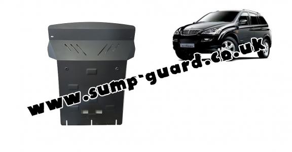 Steel sump guard for SsangYong Kyron