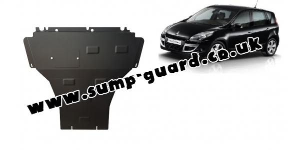 Steel sump guard for Renault Scenic 3