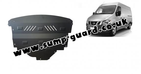 Steel sump guard for Nissan NV400