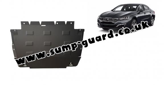 Steel sump guard for Peugeot 508