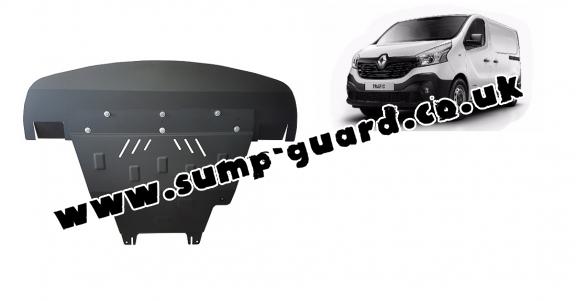 Steel sump guard for Renault Trafic