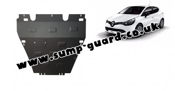 Steel sump guard for the protection of the engine and the gearbox for Renault Clio 4