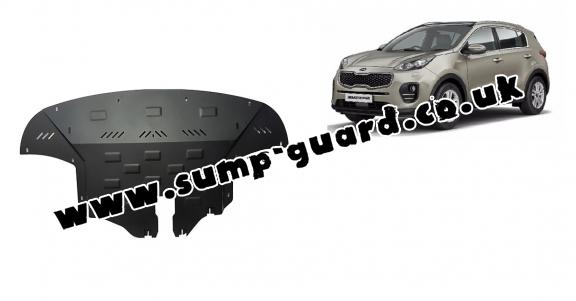 Steel sump guard for Kia Sportage