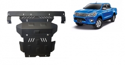 Steel sump guard for the protection of the engine and the radiator for Toyota Hilux Revo