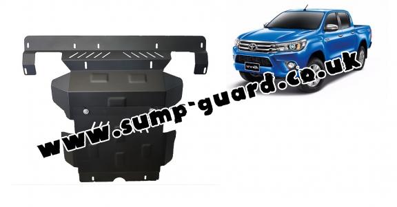 Steel sump guard for the protection of the engine and the radiator for Toyota Hilux Revo