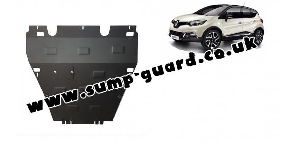 Steel sump guard for Renault Captur