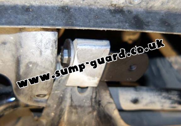 Steel sump guard for Porsche Cayenne