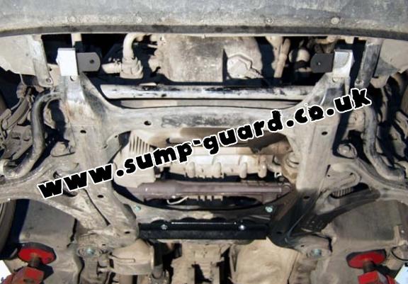 Steel sump guard for Porsche Cayenne