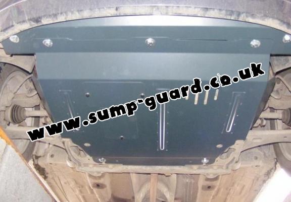 Steel sump guard for the protection of the engine and the gearbox for Mazda 2