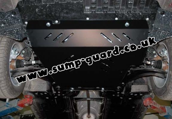 Steel sump guard for Nissan Tiida