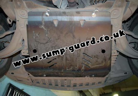 Steel sump guard for Nissan Tiida